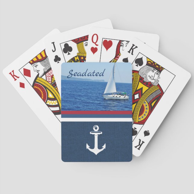 Photo playing Cards personalised with your Boat's (Back)