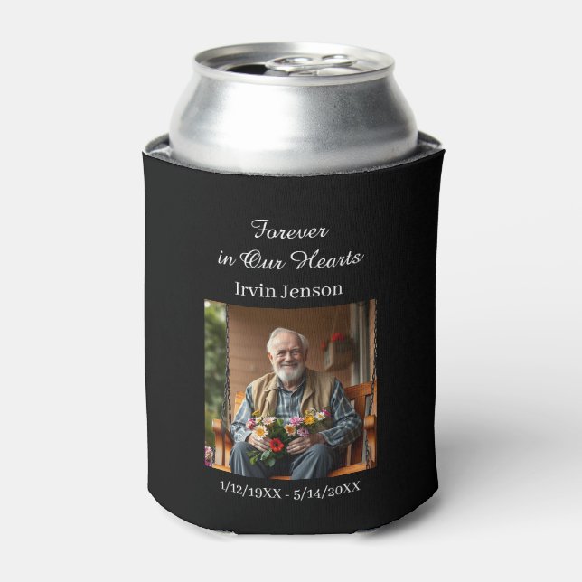 Photo & Poem | Memorial Forever in our Hearts Can Cooler (Can Front)