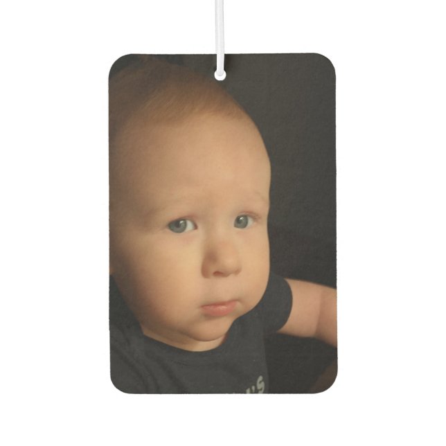 Photo Portrait Picture Car Air Freshener (Front)