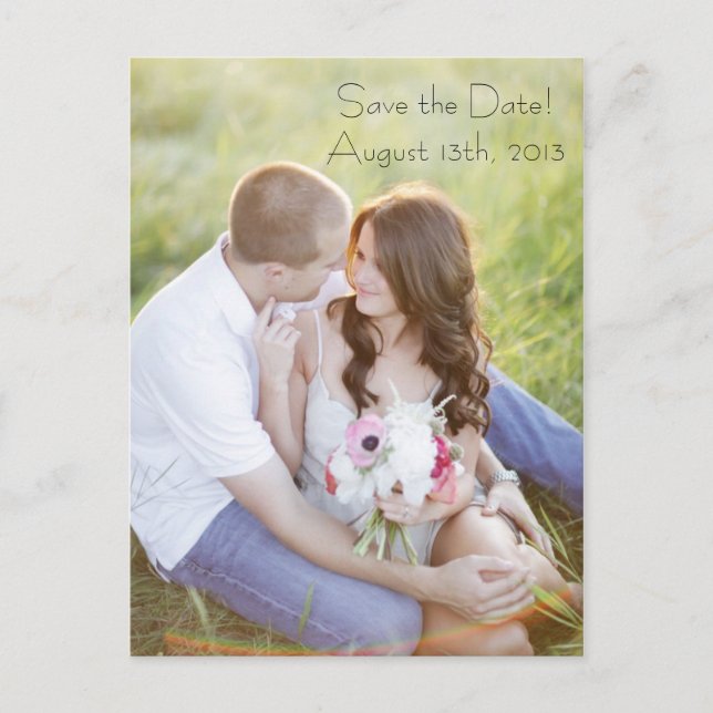 Photo Post Card Save The Date (Front)