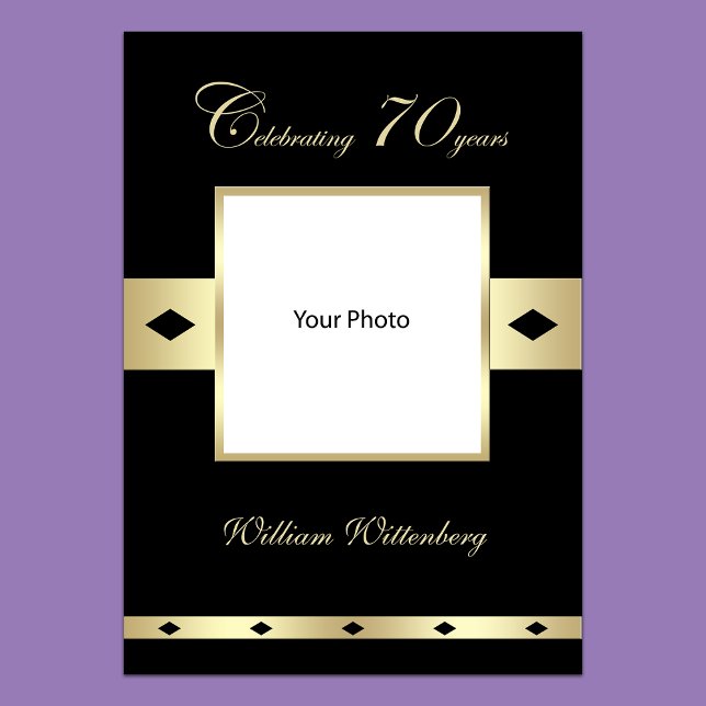 Photo Poster for 70th Birthday (Creator Uploaded)