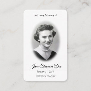 Photo Prayer Card   The 23rd Psalm Memorial Card