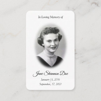 Photo Prayer Card | The 23rd Psalm Memorial Card