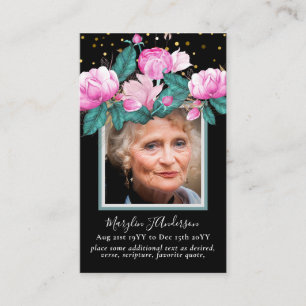 Photo Prayer Cards Memorial Celebration of Life