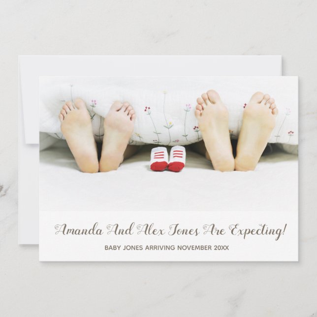 Photo Pregnancy Announcement (Front)