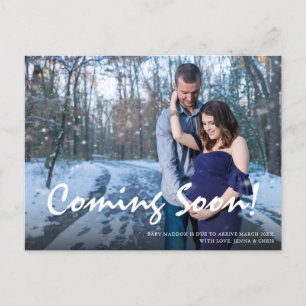 Photo Pregnancy Announcement Card