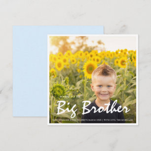 Photo Pregnancy Big Brother Blue Announcement