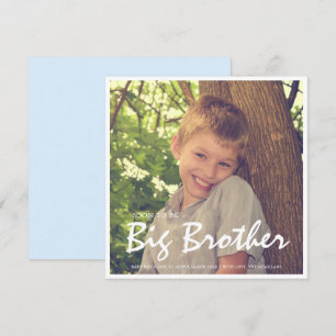 Photo Pregnancy Big Brother Blue Announcement