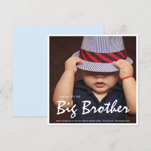 Photo Pregnancy Big Brother Blue Announcement