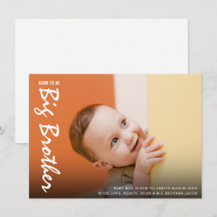 Photo Pregnancy Big Brother Modern Announcement