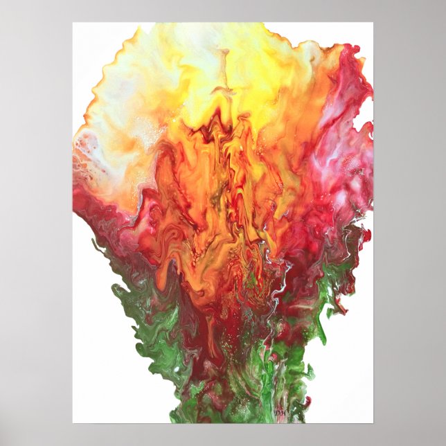 Photo print 18"x24", abstract flower (Front)