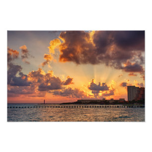 Photo Print - Sunrise in Cancun, Mexico