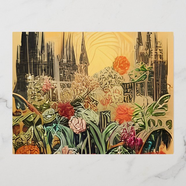  Photo Prints Foil Holiday Postcard (Front)