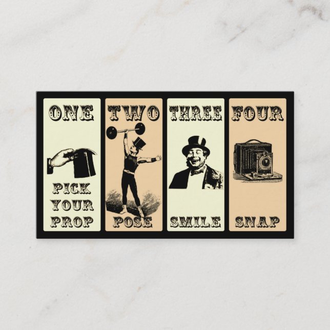 Photo Prop Sign Business Card (Front)