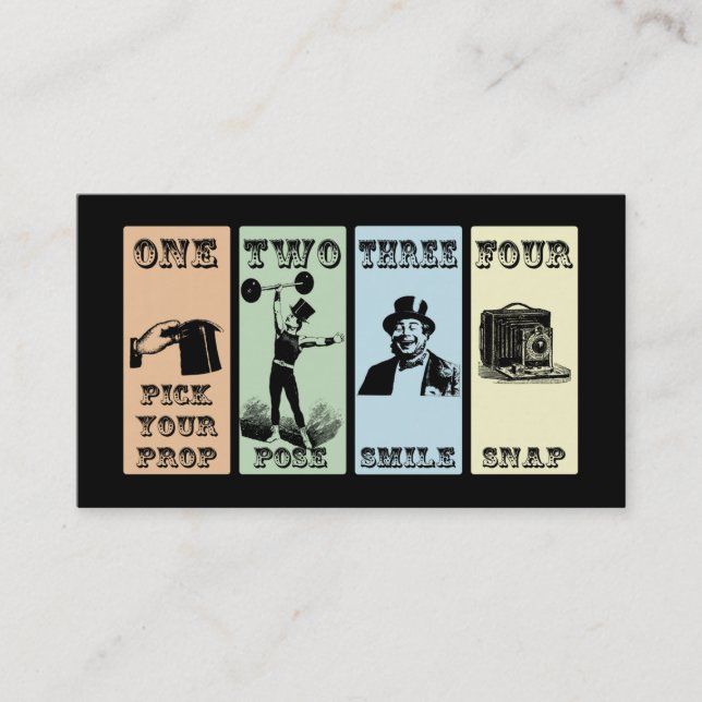 Photo Prop Sign Business Card (Front)
