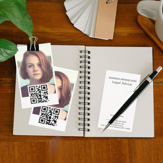 Photo qr code business card (Creator Uploaded)