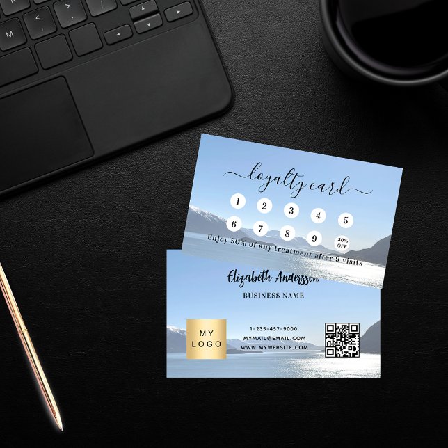 Photo qr code business logo loyalty card (Creator Uploaded)