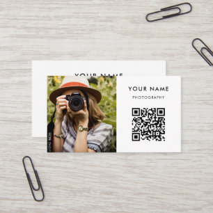 Photo QR Code, Photographer Photography Business C Card