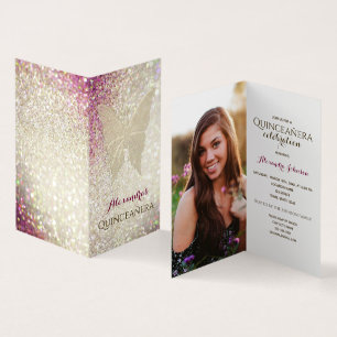 Photo Quinceanera Birthday Invitation