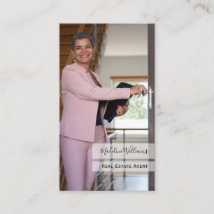 Photo Real Estate Agent Business Card