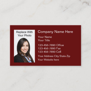 Photo Real Estate Professional Business Cards