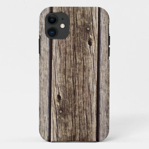 Photo Realistic Rustic, Weathered Wood Board iPhone 11 Case