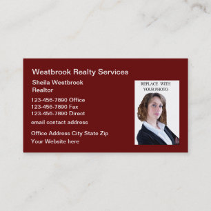 Photo Realtor Business Card Template