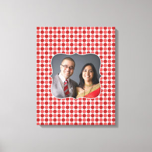 Photo Red Polka [16x20] inches Canvas Print