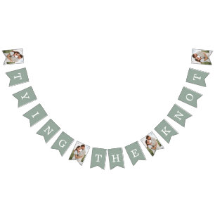 Photo Rehearsal Dinner Eucalyptus Bunting Flags