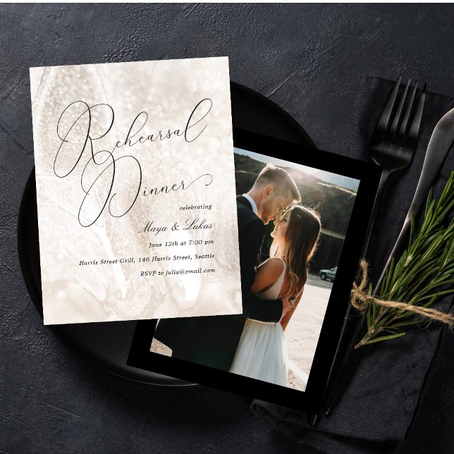 Photo Rehearsal Dinner Invitation (Creator Uploaded)