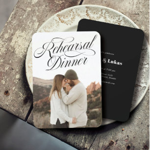 Photo Rehearsal Dinner Invitation