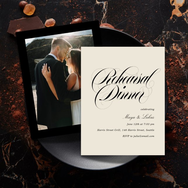 Photo Rehearsal Dinner Invitation (Creator Uploaded)