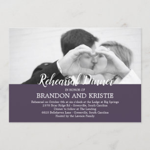 Photo Rehearsal Dinner Invitation