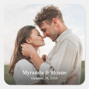 Photo Rehearsal Dinner Square Sticker