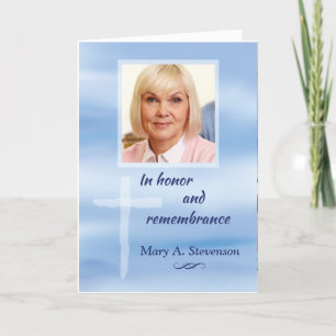 Photo Religious Sympathy Customisable Name with Bl Card