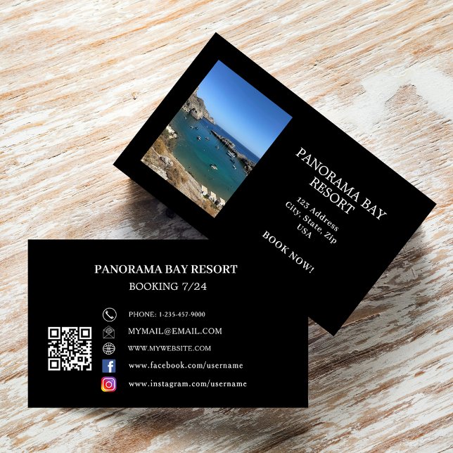 Photo rental travel tourism QR code Business Card (Creator Uploaded)