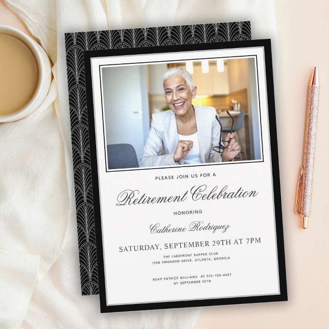 Photo Retirement Party Celebration Invitation (Creator Uploaded)