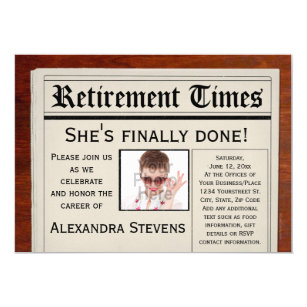 funny retirement invitations announcements zazzle uk