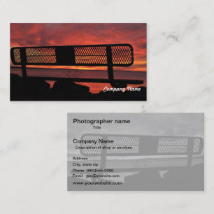 Photo Reverse B&W  Business Card