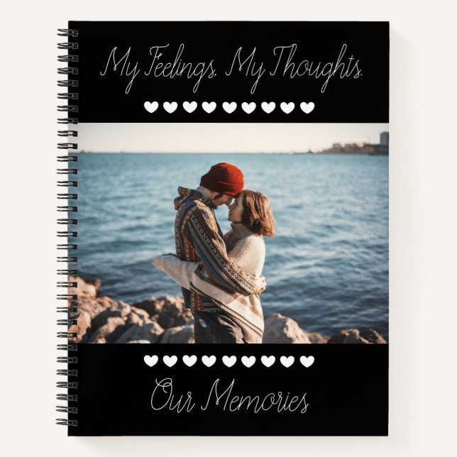 Photo Romantic Diary, Thoughts & Memories Notebook (Front)