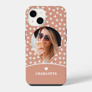 Photo Romantic Love Heart Modern Trendy Girly iPhone 14 Case