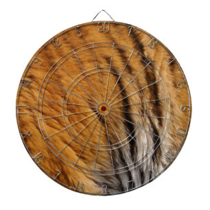 Photo-sampled Tiger Stripes Big Cat Wildlife Dartboard