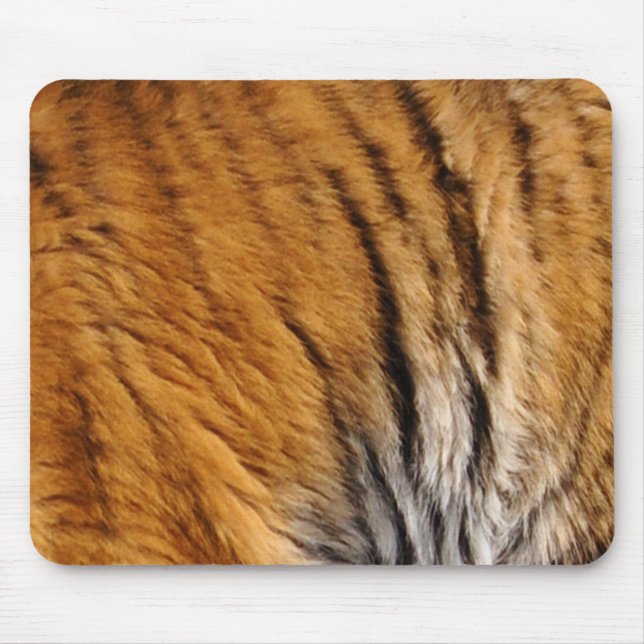 Photo-sampled Tiger Stripes Big Cat Wildlife Mouse Mat (Front)