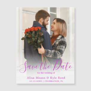 Photo Save the Date Announcement Magnet