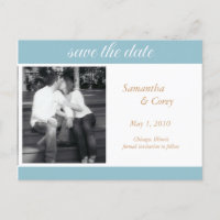 photo save the date announcement