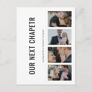 Photo Save the Date Card Photo Strip Bookmark