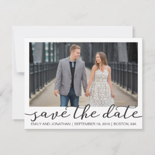 Photo Save the Date Cards with White Border