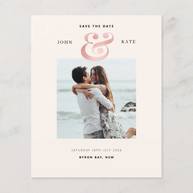 Photo Save the Date Invitation Flyer (Front)