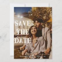Photo Save the Date | Modern Elegant Personalised