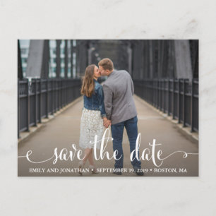 Photo Save The Date Postcard, Landscape Picture Postcard